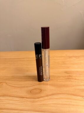Sephora cream lip stain and Bath and Body Works Lip Oil